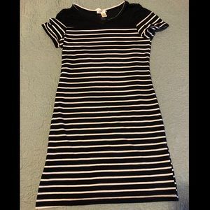 Striped bodycon dress
